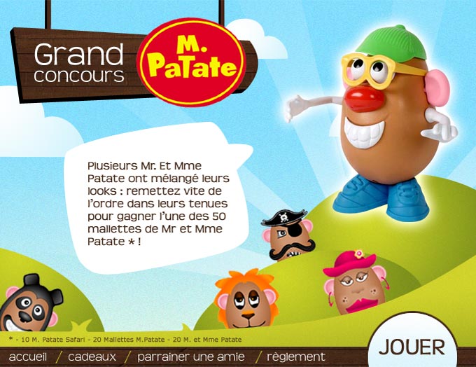 Sarah Ruimy Webdesigner Graphiste Freelance - Web - M. Patate accueil