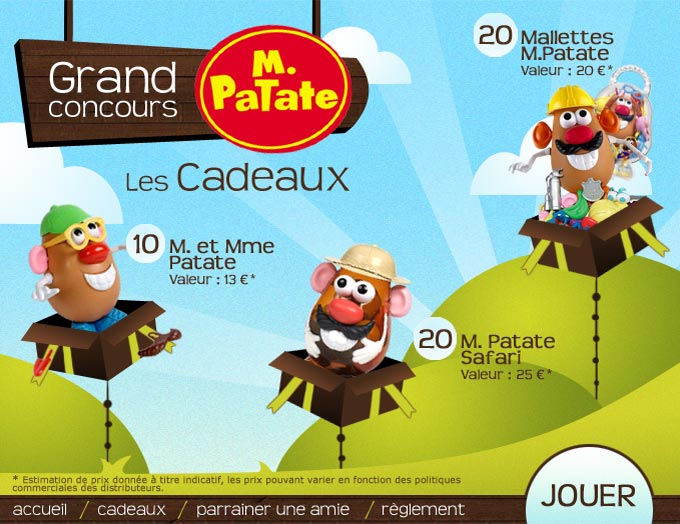 Sarah Ruimy Webdesigner Graphiste Freelance - Web - M. Patate cadeaux