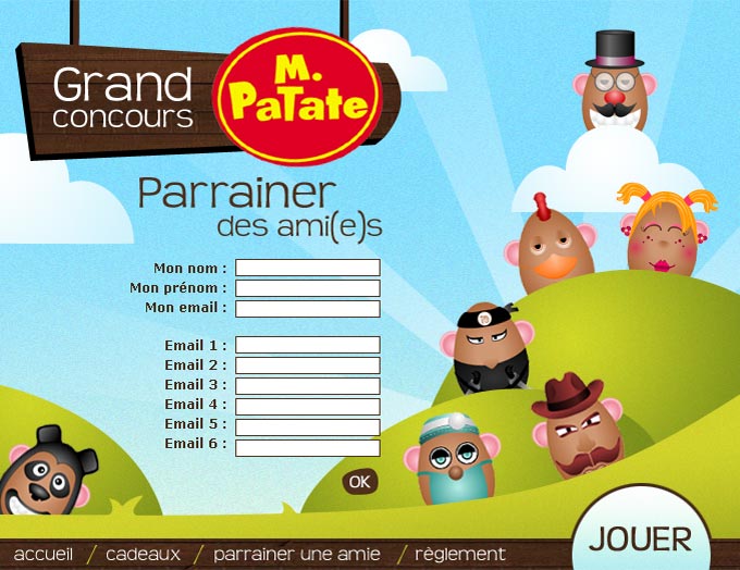 Sarah Ruimy Webdesigner Graphiste Freelance - Web - M. Patate parrainage