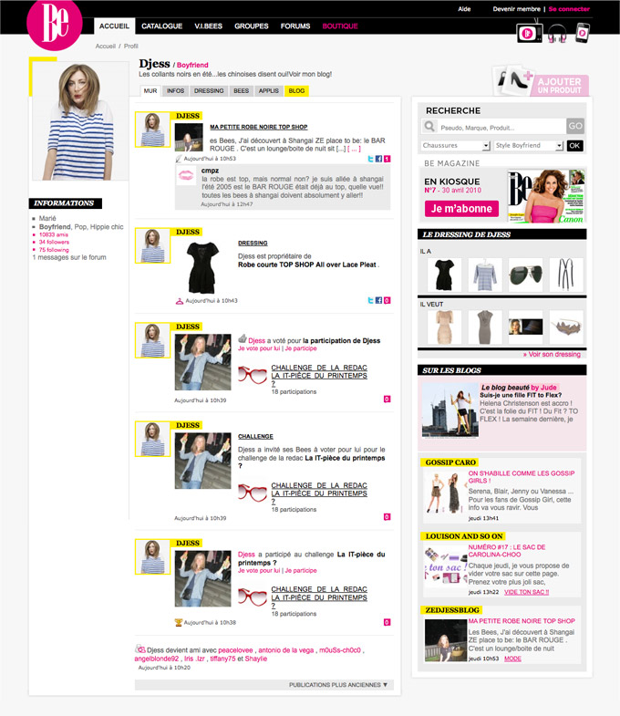 Sarah Ruimy Webdesigner Graphiste Freelance - Web - Be profil newsfeed