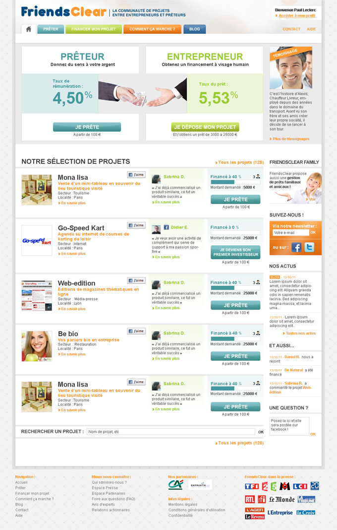 Sarah Ruimy Webdesigner Graphiste Freelance - Web - FriendsClear