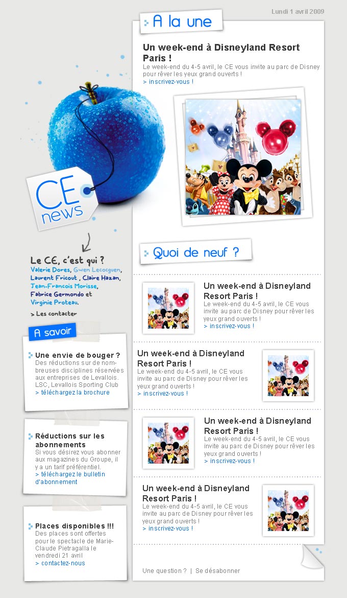 Sarah Ruimy Webdesigner Graphiste Freelance - Web - Lagard&egrave;re newsletter
